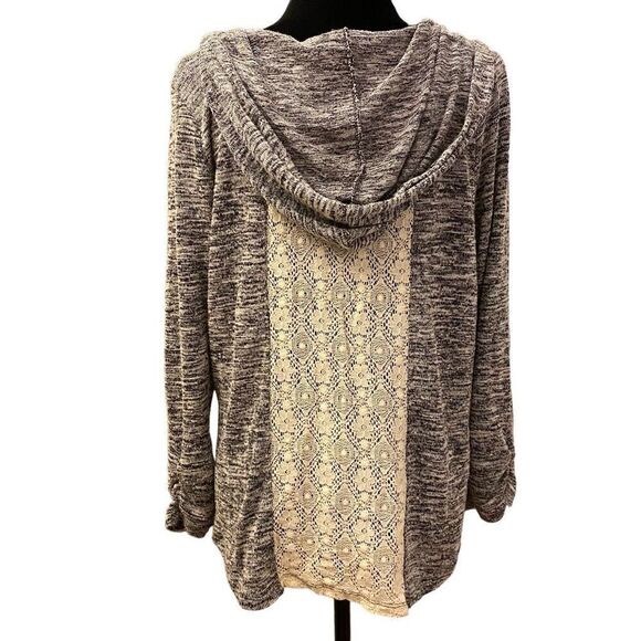 Miss Chievous Black and White Sequin Love Lightweight‎ Hoodie Sz 1 X - Picture 4 of 14